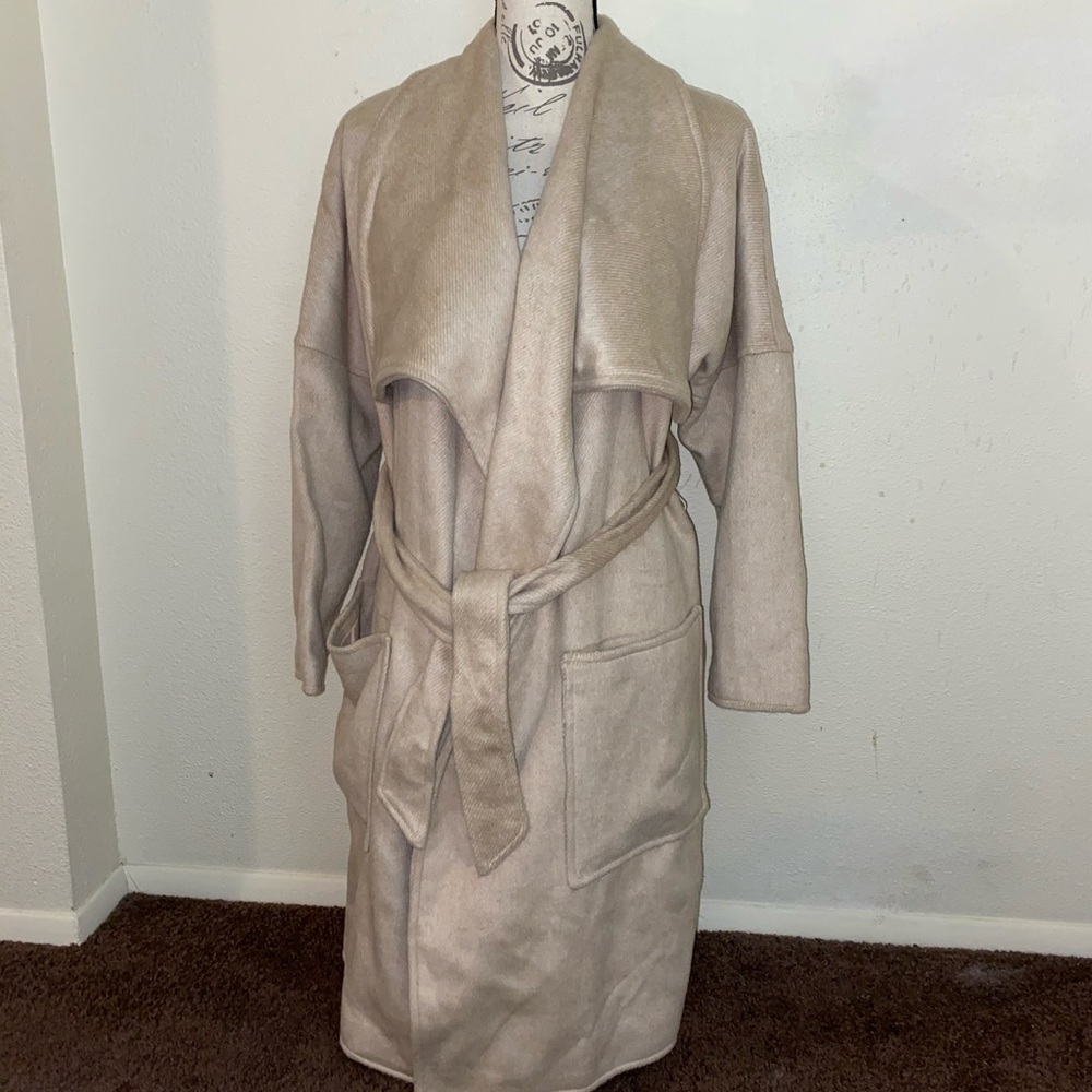 Soft trench style coat